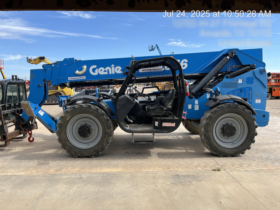 2018 Genie GTH-1056 Genie GTH-1056 w/Open ROPS, Foam Filled Tires, Work Light/Beacon, 60" Carriage and Forks