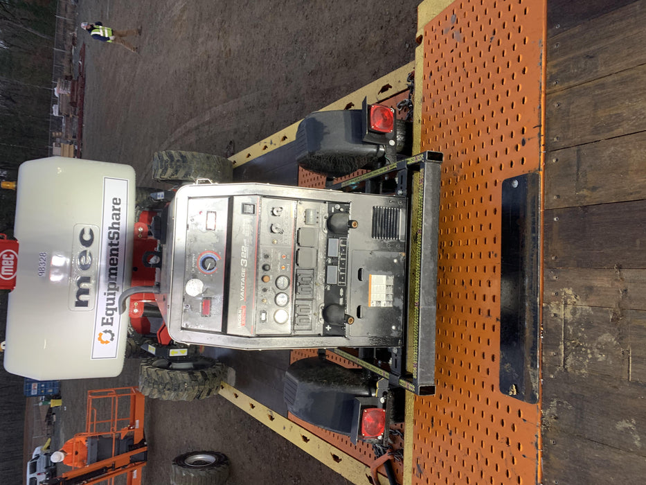 2019 Lincoln Electric Vantage 322 Welder Ready-Pak 3, Two wheel trailer, Fender and Light kit, Cable Rack