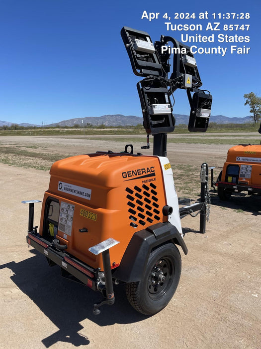2024 Generac MLT2 Diesel, Flex Switch 120V Input, Powerzone Controller, 
(4) 320W LED Lights, 4kW Generator, 39.9 Gal Fuel Tank, 2" Ball, T3