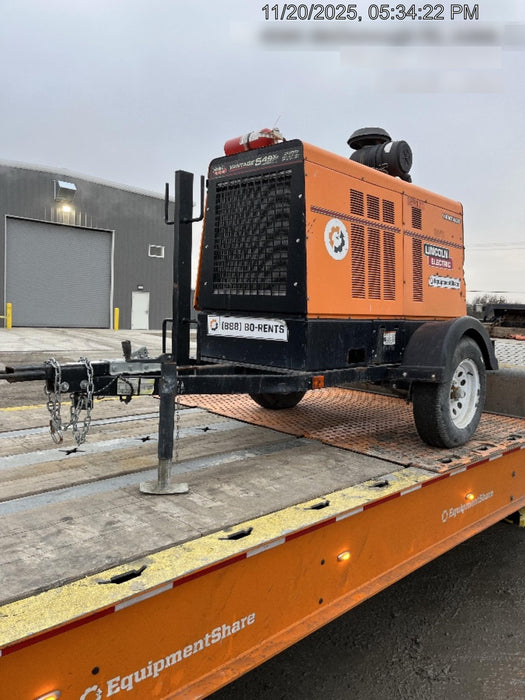 2021 Lincoln Electric Vantage 549X Ready Pak 3, ORANGE (includes trailer, cable rack, fender light kit)