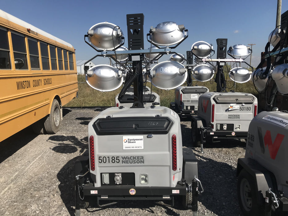2019 Wacker Neuson LTV6L-MH Mobile Light Tower w/Fuel Level Sensor Installed