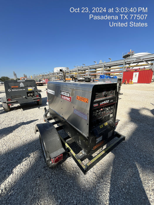 2024 Lincoln Electric LE400 Kubota V1505, Trlr, Cable Rack, Light Kit, ES Decals, T3