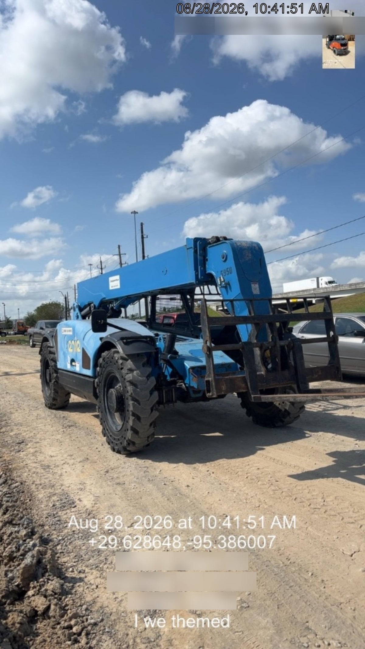 2017 Genie GTH-844 Genie GTH-844, Solid Tires, 60" carriage/forks, Open ROPS, Work Lights