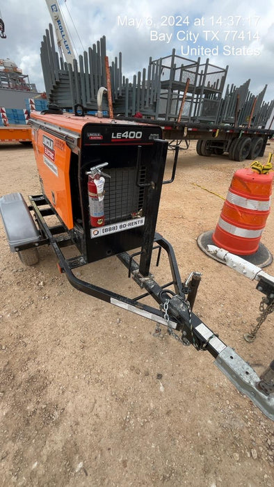 2022 Lincoln Electric LE400 Kubota V1505, Trlr, Cable Rack, Light Kit, ES Decals, T3