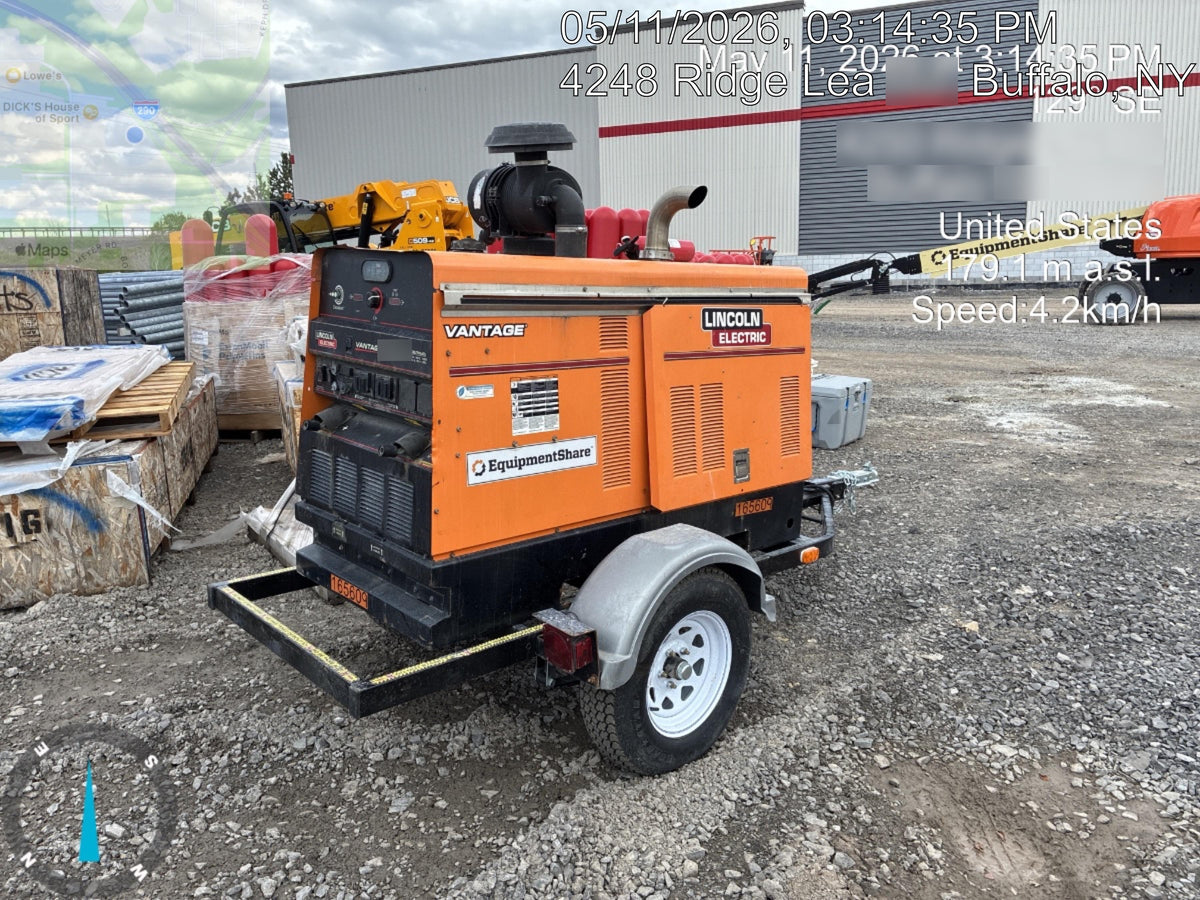 2021 Lincoln Electric Vantage 549X Ready Pak 3, ORANGE (includes trailer, cable rack, fender light kit)