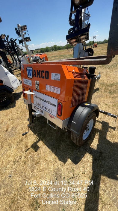 2024 Wanco WLTT-4MM4K Diesel, Deep Sea Controller, Shore Power Plug, Auto Start, (4) 350W LED Floodlights, 4kW Generator, 60 Gal Fuel Tank, 2" Ball, T3