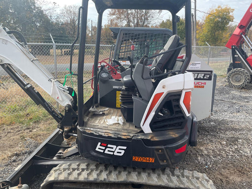 2023 Bobcat E26 Canopy, Rubber Tracks, Manual QC