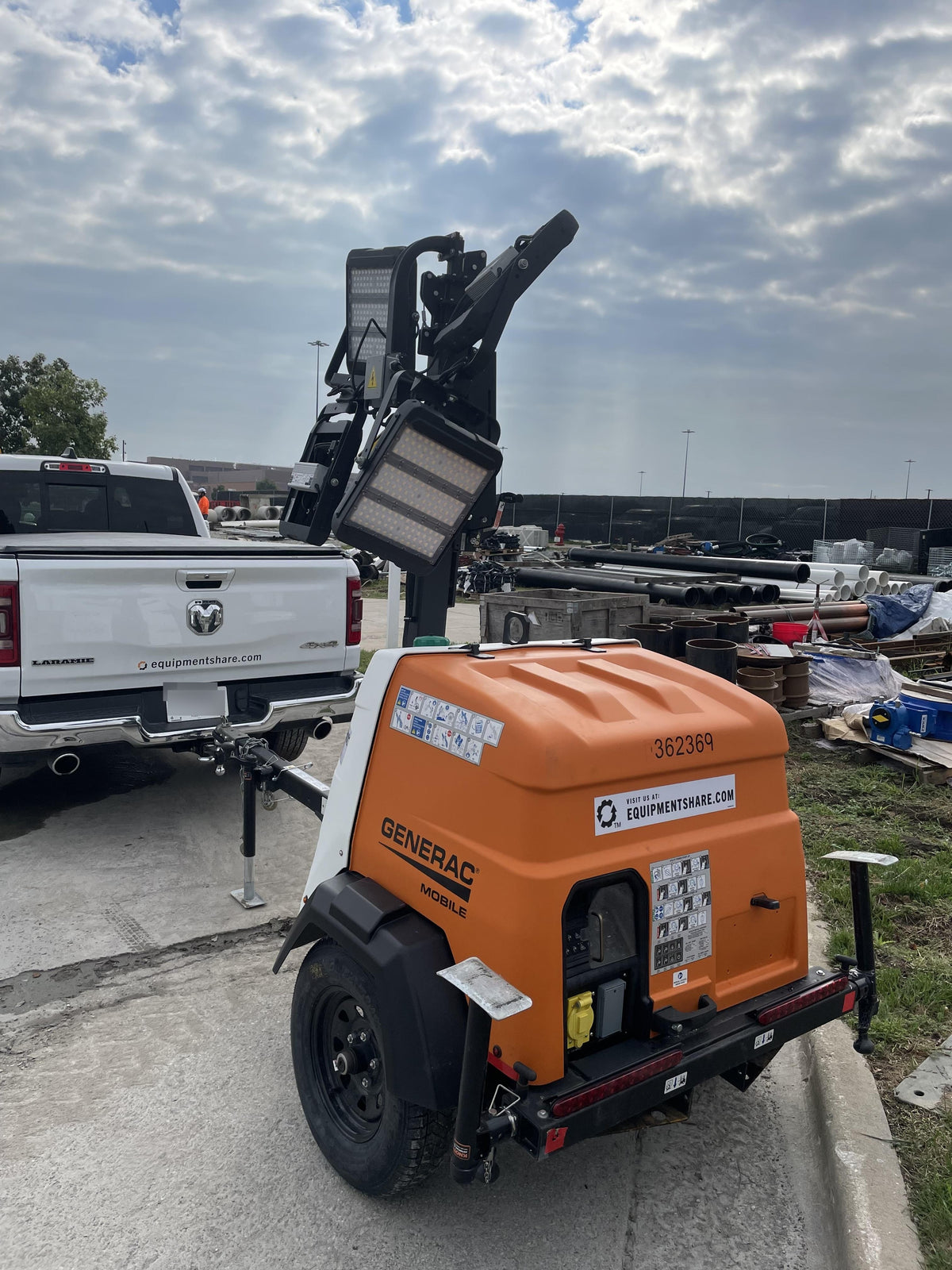 2023 Generac MLT2 Diesel, Flex Switch 120V Input, Powerzone Controller, 
(4) 320W LED Lights, 4kW Generator, 39.9 Gal Fuel Tank, 2" Ball, T3