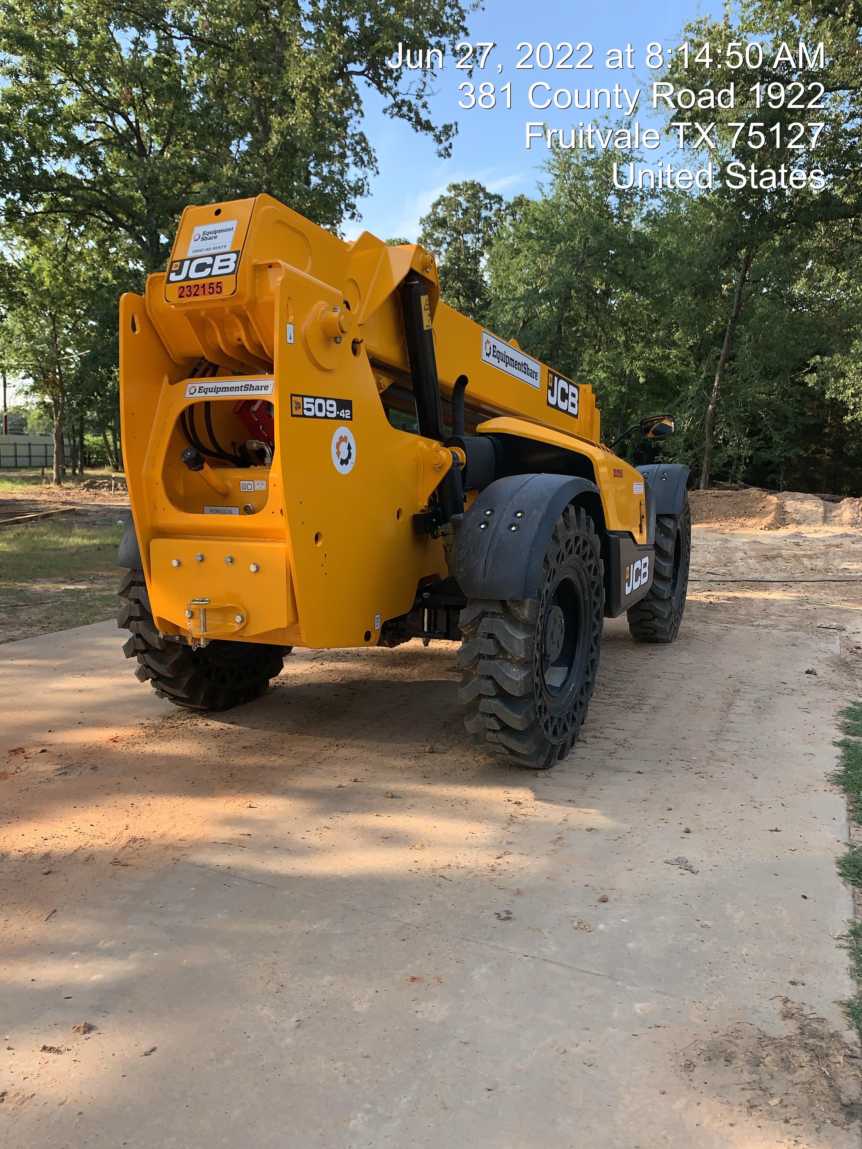 2022 JCB 509-42 74Hp Dsl, Canopy, Sld Tires, LED WL, Bcn, L Hook, EST