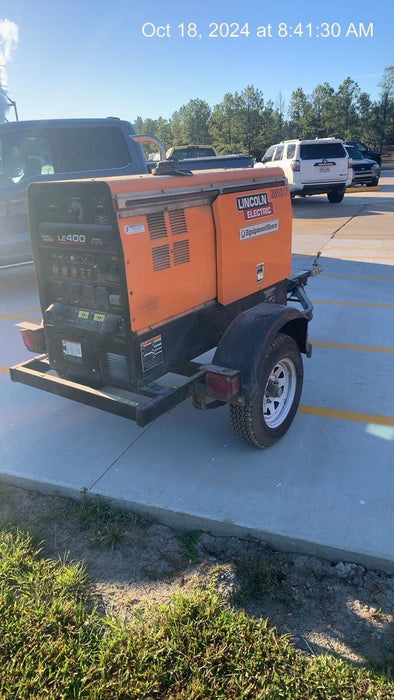 2022 Lincoln Electric LE400 Kubota V1505, Trlr, Cable Rack, Light Kit, ES Decals, T3