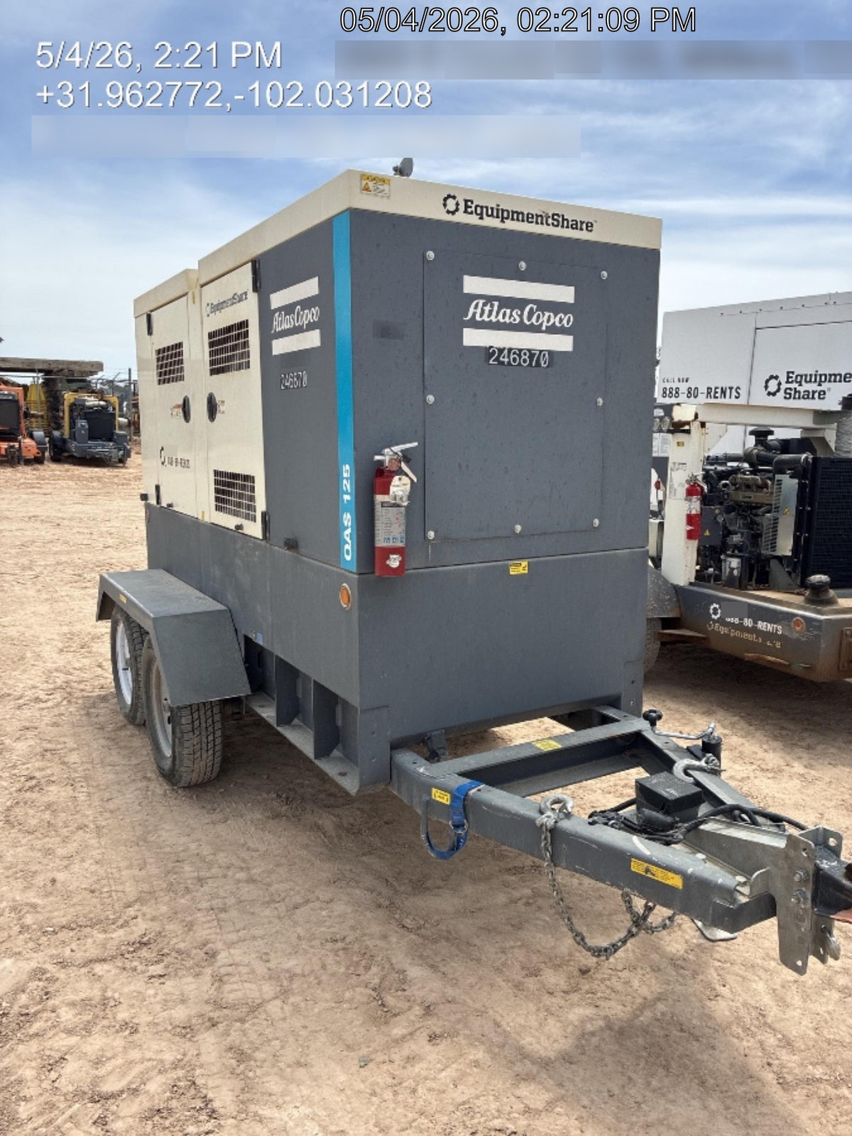 2022 ATLAS COPCO QAS 125