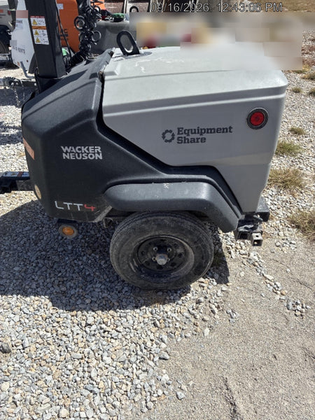 2024 Wacker Neuson LTT4 Diesel, Kohler KDW702, Deep Sea Controller, Auto Start, LED 320W, Bypass Outlet, T3