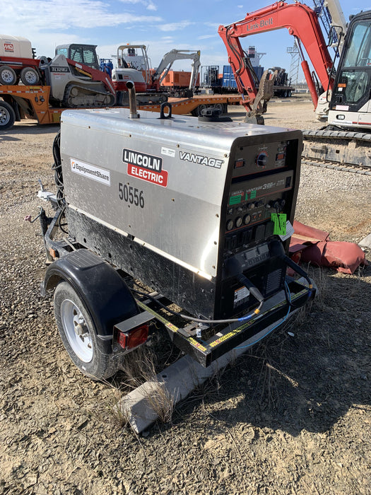 2019 Lincoln Electric Vantage 322 Welder Ready-Pak 3, Two wheel trailer, Fender and Light kit, Cable Rack