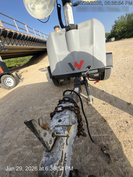 2019 Wacker Neuson LTV6L-MH Mobile Light Tower w/Fuel Level Sensor Installed