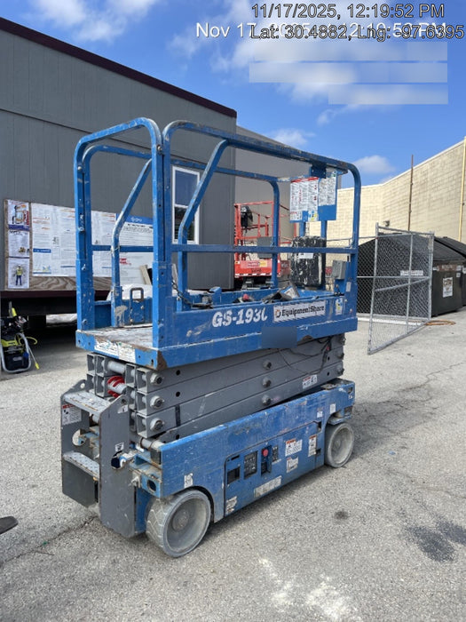 2019 Genie GS-1930 Fixed Rails with Chain Entry