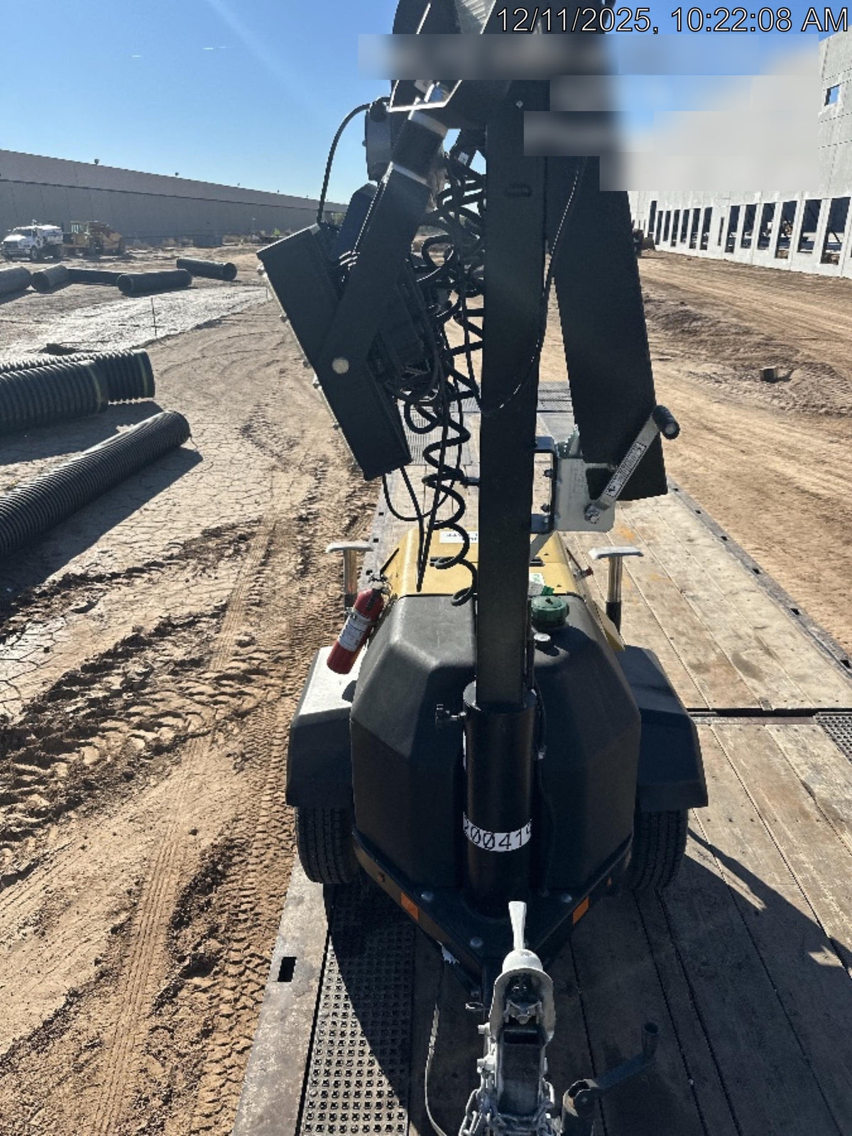 2022 Allmand NLV3GR (4) LED Light Fixture 350W, 23' Vertical Mast, 3kW Prime, Towable, Deep Sea L401, Leveling Jacks, Yanmar T4F 5.8hp