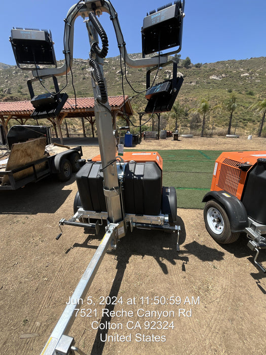 2024 Wanco WLTT-4MM4K Diesel, Deep Sea Controller, Shore Power Plug, Auto Start, (4) 350W LED Floodlights, 4kW Generator, 60 Gal Fuel Tank, 2" Ball, T3