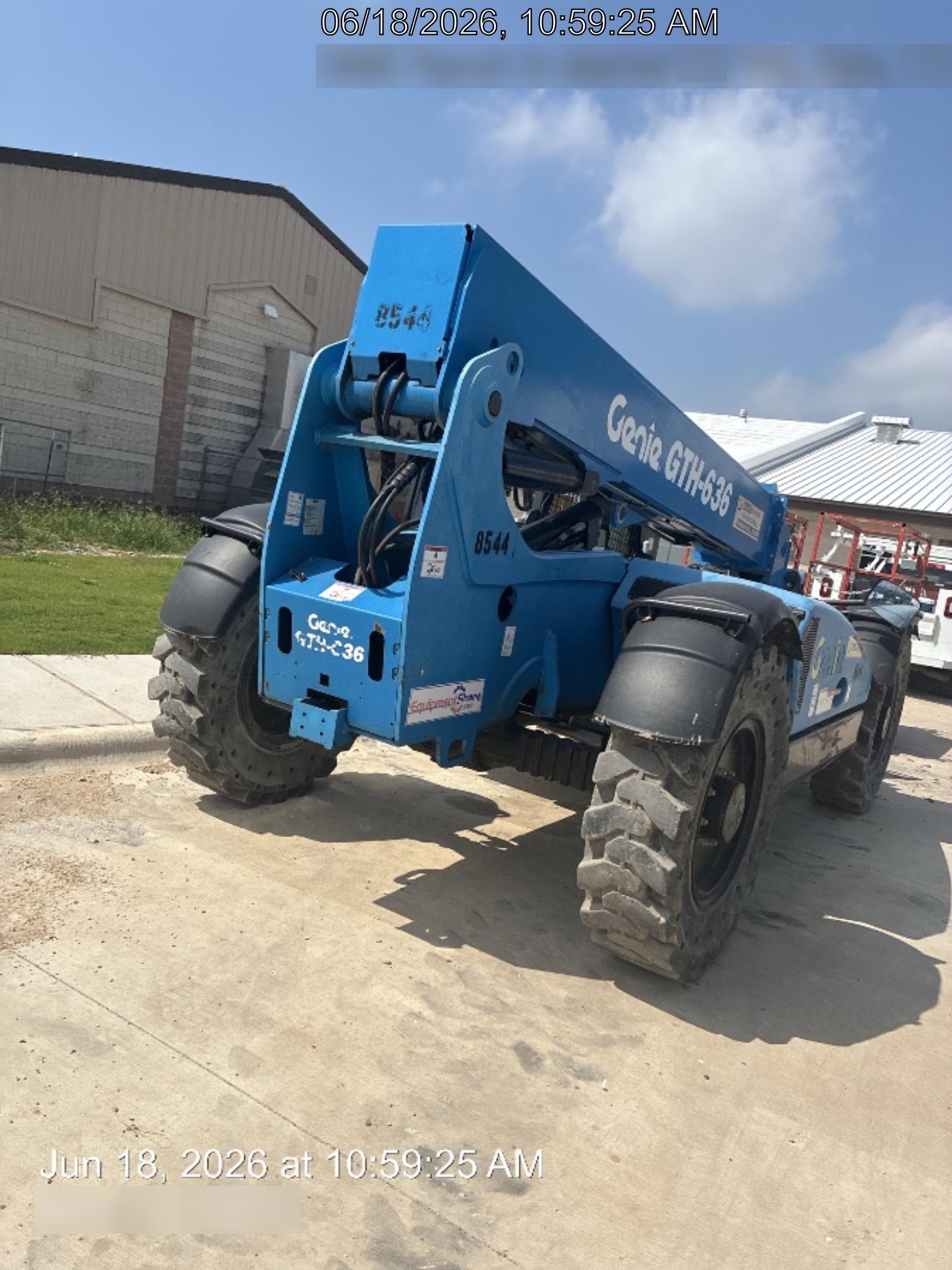 2018 Genie GTH-636 Genie GTH-636 w/Open ROPS, Solid Tires, Work Light/Beacon, 48" Carriage and Forks