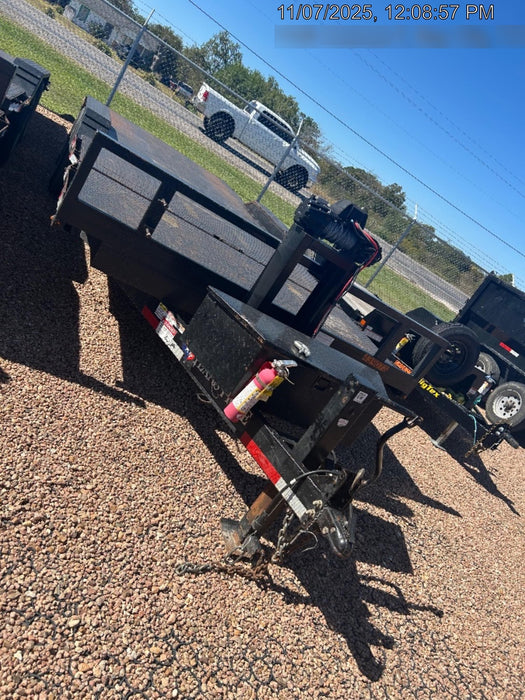 2024 TEXAS PRIDE TRAILERS 21' Lowboy Gravity Tilt Bed 14K Bumper Pull Trailer