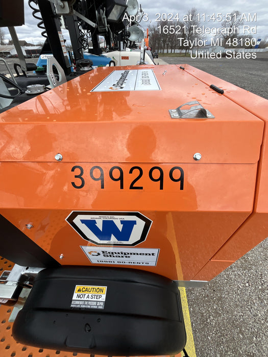 2024 Wanco WLTT-4MM4K Diesel, Deep Sea Controller, Shore Power Plug, Auto Start, (4) 350W LED Floodlights, 4kW Generator, 60 Gal Fuel Tank, 2" Ball, T3