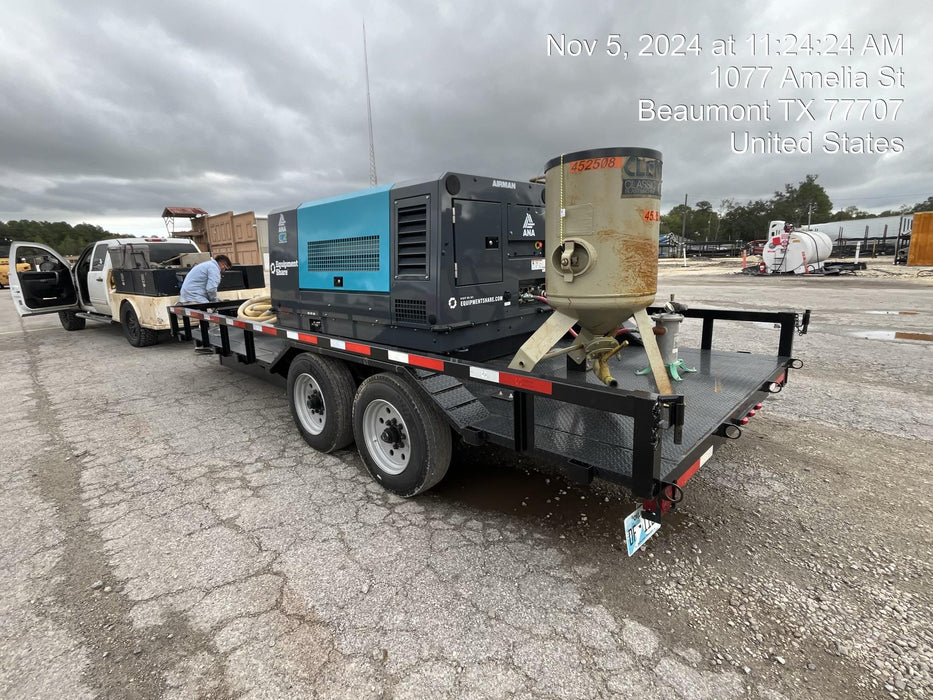 2024 TEXAS PRIDE TRAILERS 18'-20' Lowboy Sand Blasting Unit