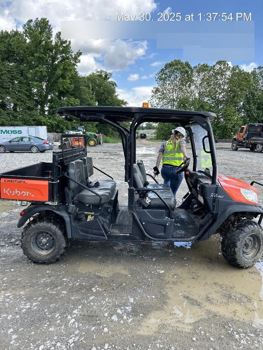 2022 Kubota RTV-X1140W-H Plastic Canopy, Windshield Acrylic Clear, LED Strobe Light, Wire Harness Kit, Back up Alarm