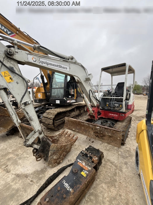2019 Takeuchi TB240 Takeuchi TB240 Canopy w/Rubber Tracks, Auxiliary Hydraulics, Manual QC, Hydraulic Thumb, 12/18/24" Buckets
