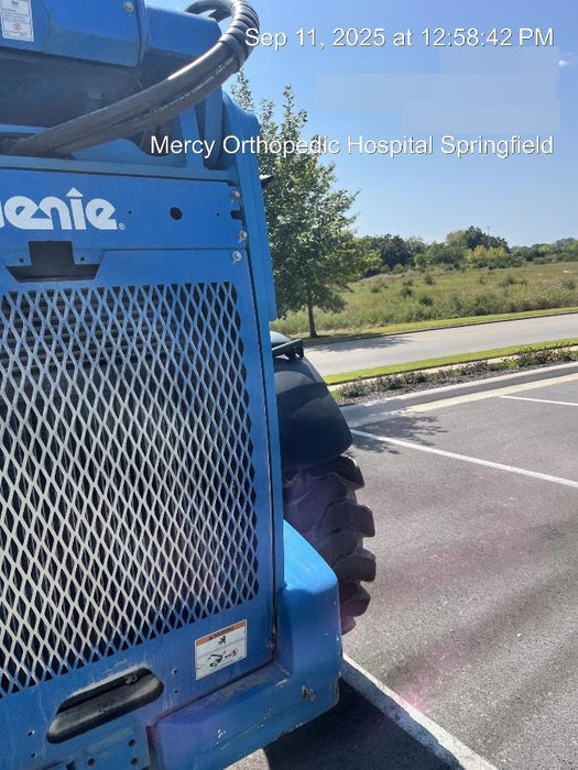 2019 Genie GTH-1056 Canopy, Solid RT Tires, LED Work Lights, Beacon 60" QA Carriage, 60" Forks