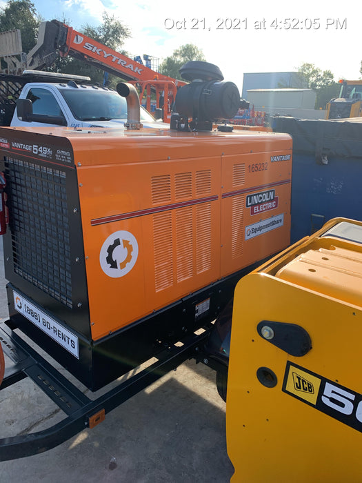 2021 Lincoln Electric Vantage 549X Ready Pak 3, ORANGE (includes trailer, cable rack, fender light kit)