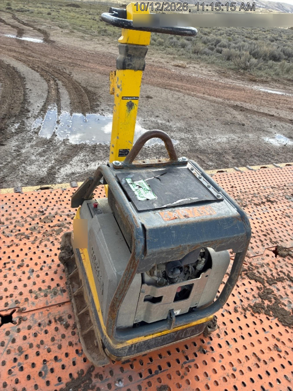 2024 Wacker Neuson DPU6555Heh Hatz Diesel, Reversible Plate Compactor, electric start