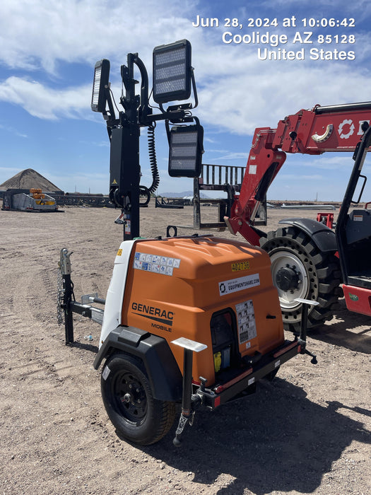 2024 Generac MLT2 Diesel, Flex Switch 120V Input, Powerzone Controller, 
(4) 320W LED Lights, 4kW Generator, 39.9 Gal Fuel Tank, 2" Ball, T3