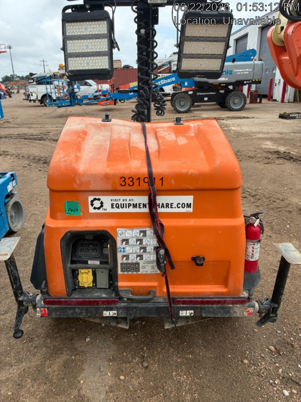 2023 Generac MLT2 Diesel, Flex Switch 120V Input, Powerzone Controller, (4) 320W LED Lights, 4kW Generator, 39.9 Gal Fuel Tank, 2" Ball, T3