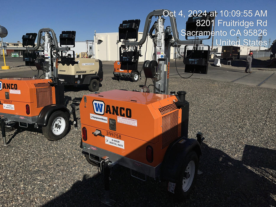 2024 Wanco WLTT-4MM4K Diesel, Deep Sea Controller, Shore Power Plug, Auto Start, (4) 350W LED Floodlights, 4kW Generator, 60 Gal Fuel Tank, 2" Ball, T3