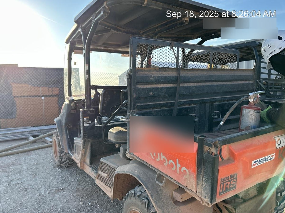 2022 Kubota RTV-X1140W-H Plastic Canopy, Windshield Acrylic Clear, LED Strobe Light, Wire Harness Kit, Back up Alarm