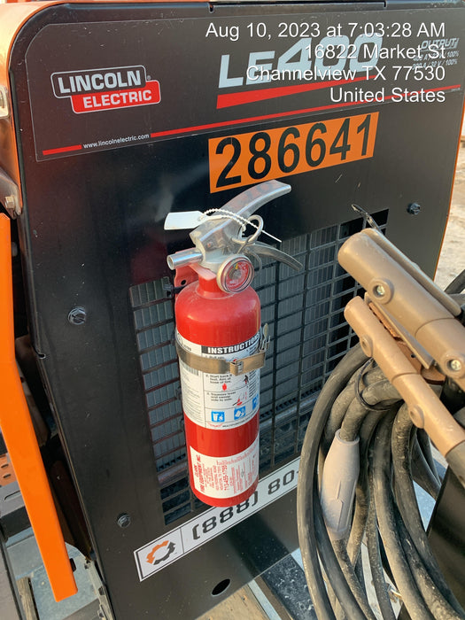 2022 Lincoln Electric LE400 Kubota V1505, Trlr, Cable Rack, Light Kit, ES Decals, T3