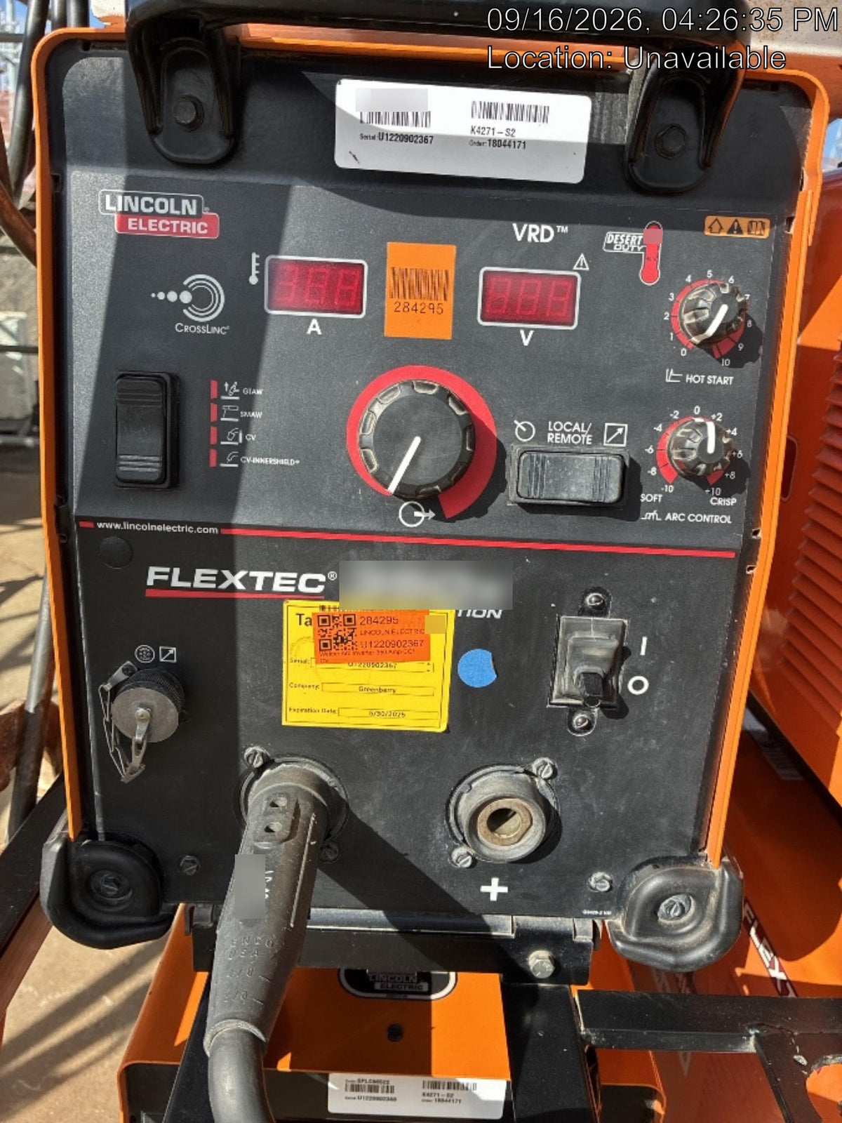 2022 LINCOLN ELECTRIC FLEXTEC 350X