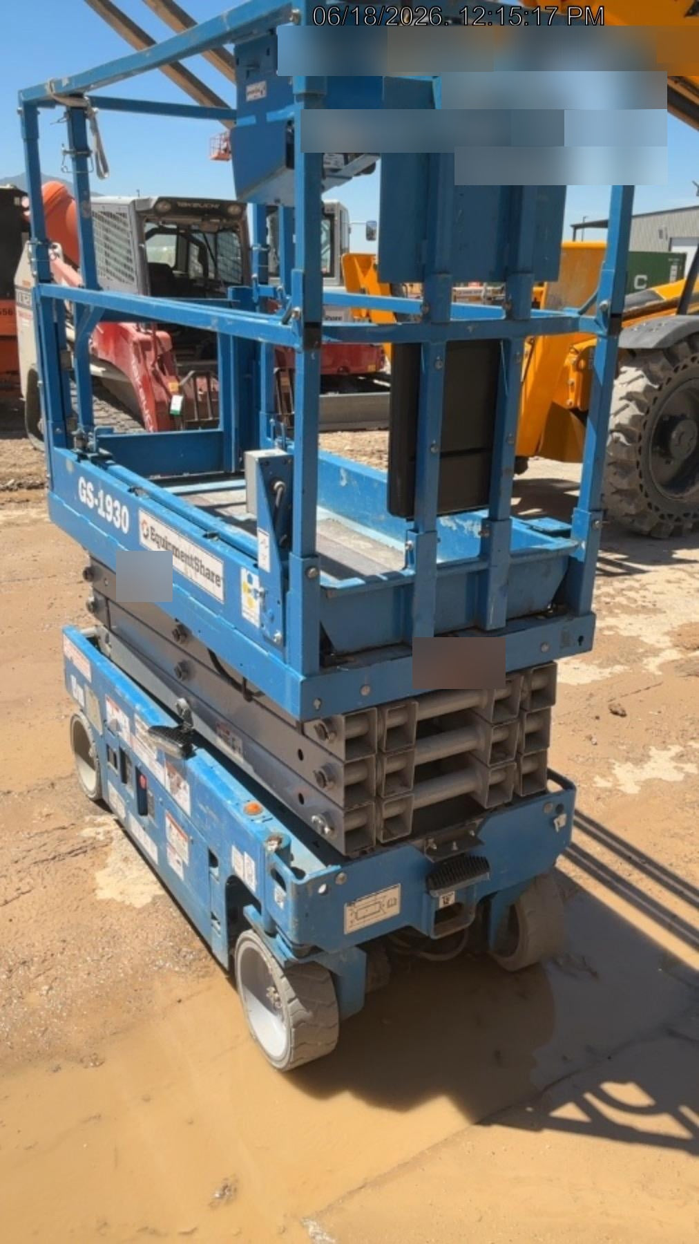 2020 Genie GS-1930 Solid Non Marking Tires, Beacon, Folding rails with half height swing gate