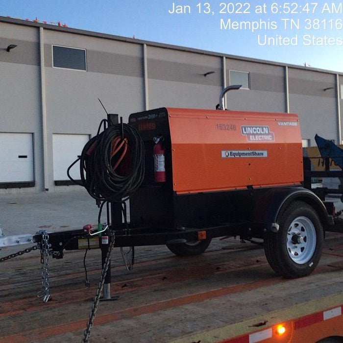 2021 Lincoln Electric Vantage 322 Vantage 322 Ready Pak 3 w/ Decals, ORANGE (includes trailer, cable rack, fender light kit) NO Telematics