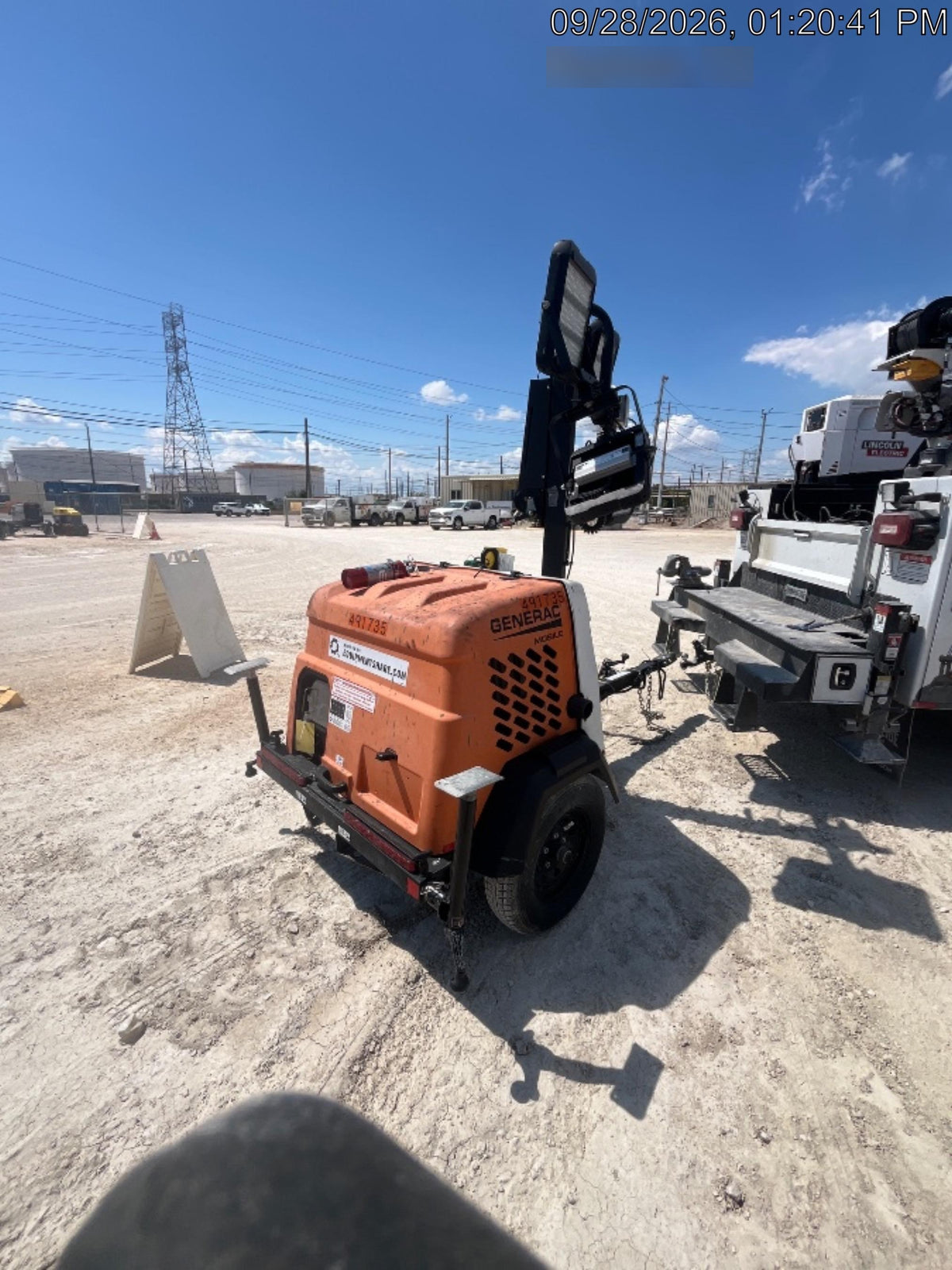 2025 Generac MLTS-4 Diesel, Mitsubishi L2E, 7.1 hp @1800 rpm, Flex Switch 120V Input, Powerzone Controller, (4) 320W LED Lights, 4kW Generator, 39.9 Gal Fuel Tank, 2" Ball, ES Decals