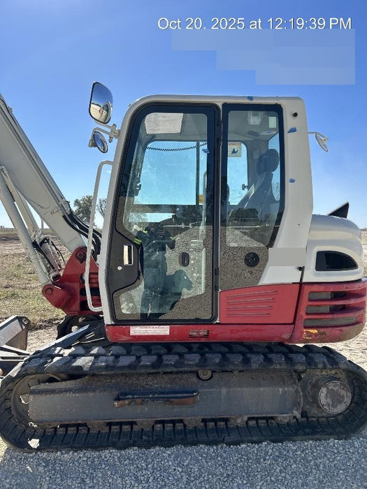 2019 Takeuchi TB290 Cab/Heat/AC Rubber tracks, Dozer blade, Travel alarm, Auxiliary hydraulics w/Manual QC, Hydraulic thumb, 18", 24", and 36" Buckets