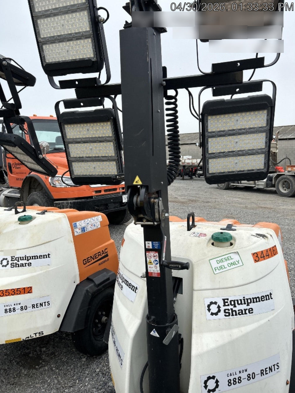 2023 Generac MLT2 Diesel, Flex Switch 120V Input, Powerzone Controller, (4) 320W LED Lights, 4kW Generator, 39.9 Gal Fuel Tank, 2" Ball, T3