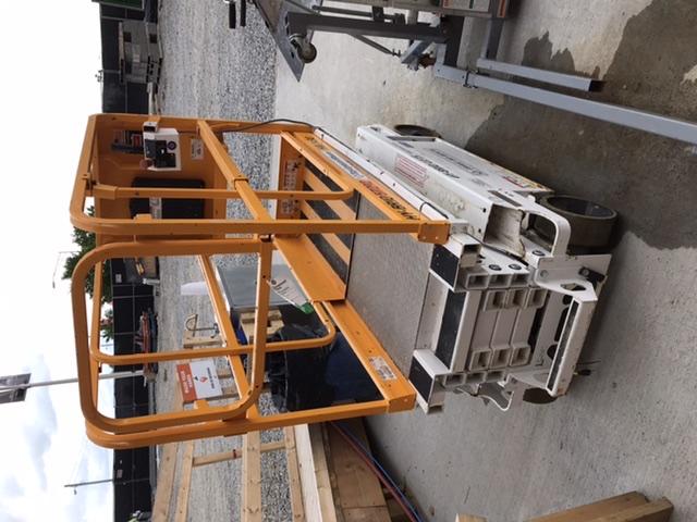 Custom Equipment HB-1430 Hy-Brid Scissor Lift
Platform capacity up to 670 lbs
Working height up to 20 ft
Weighs under 1,700 lbs
Non-marking wheels