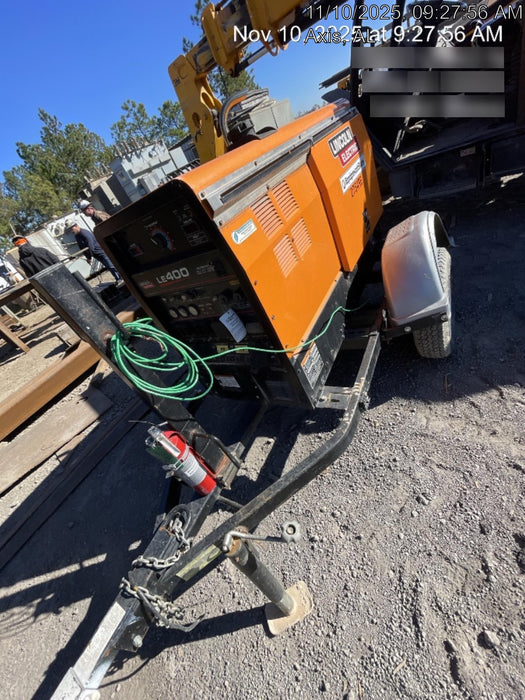 2022 Lincoln Electric LE400 Kubota V1505, Trlr, Cable Rack, Light Kit, ES Decals, T3