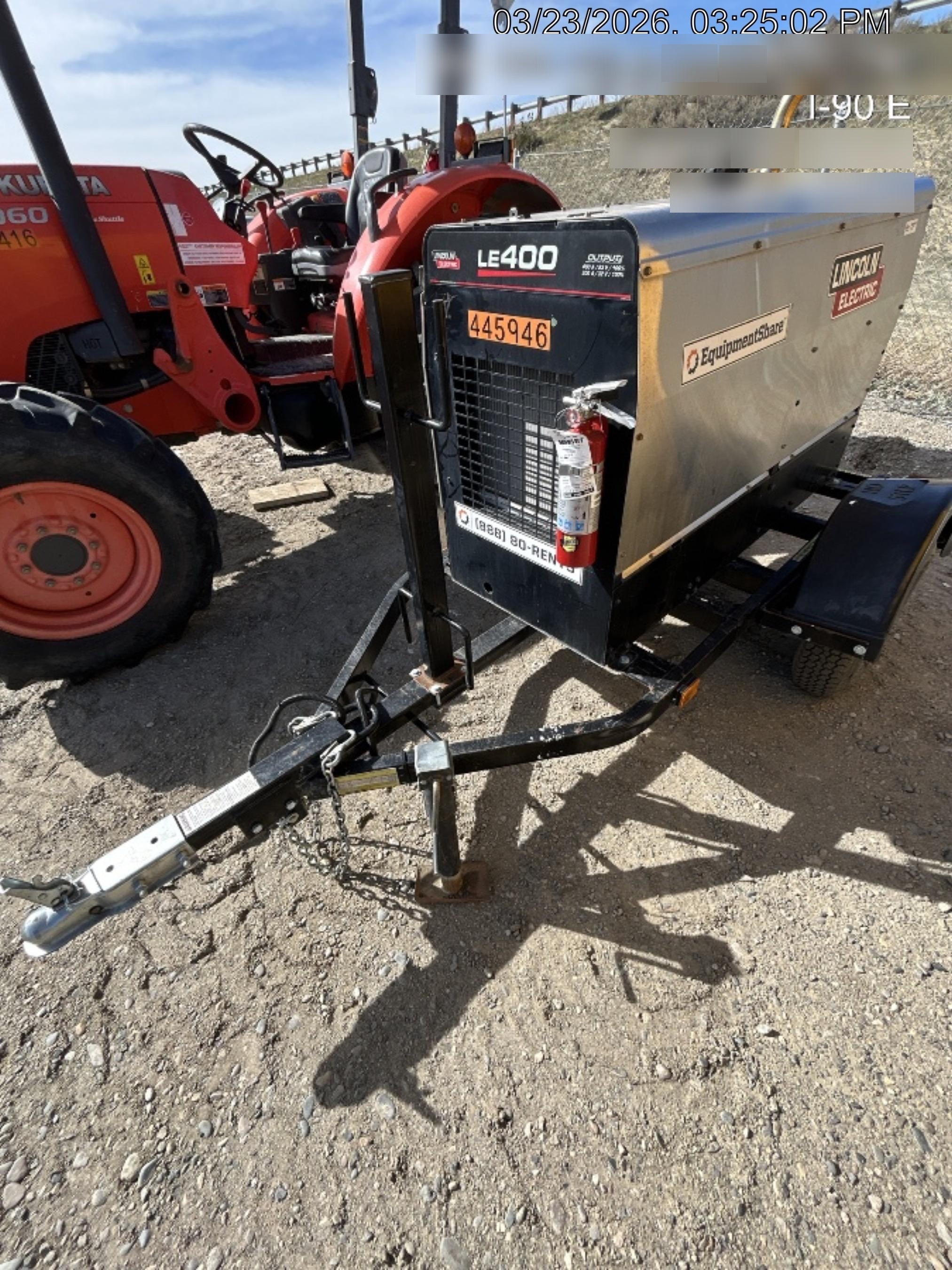 2024 Lincoln Electric LE400 Kubota V1505, Trlr, Cable Rack, Light Kit, ES Decals, T3