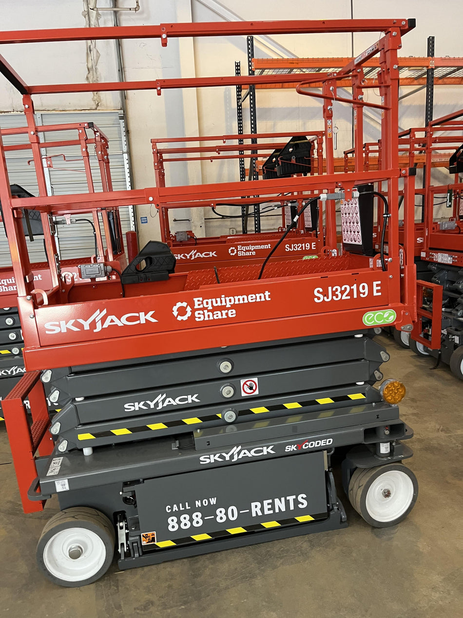 2024 Skyjack SJ3219 Electric Drive, Sld NM Tires, DBcns, RFRails, Power to Platform, T3 + Access Control