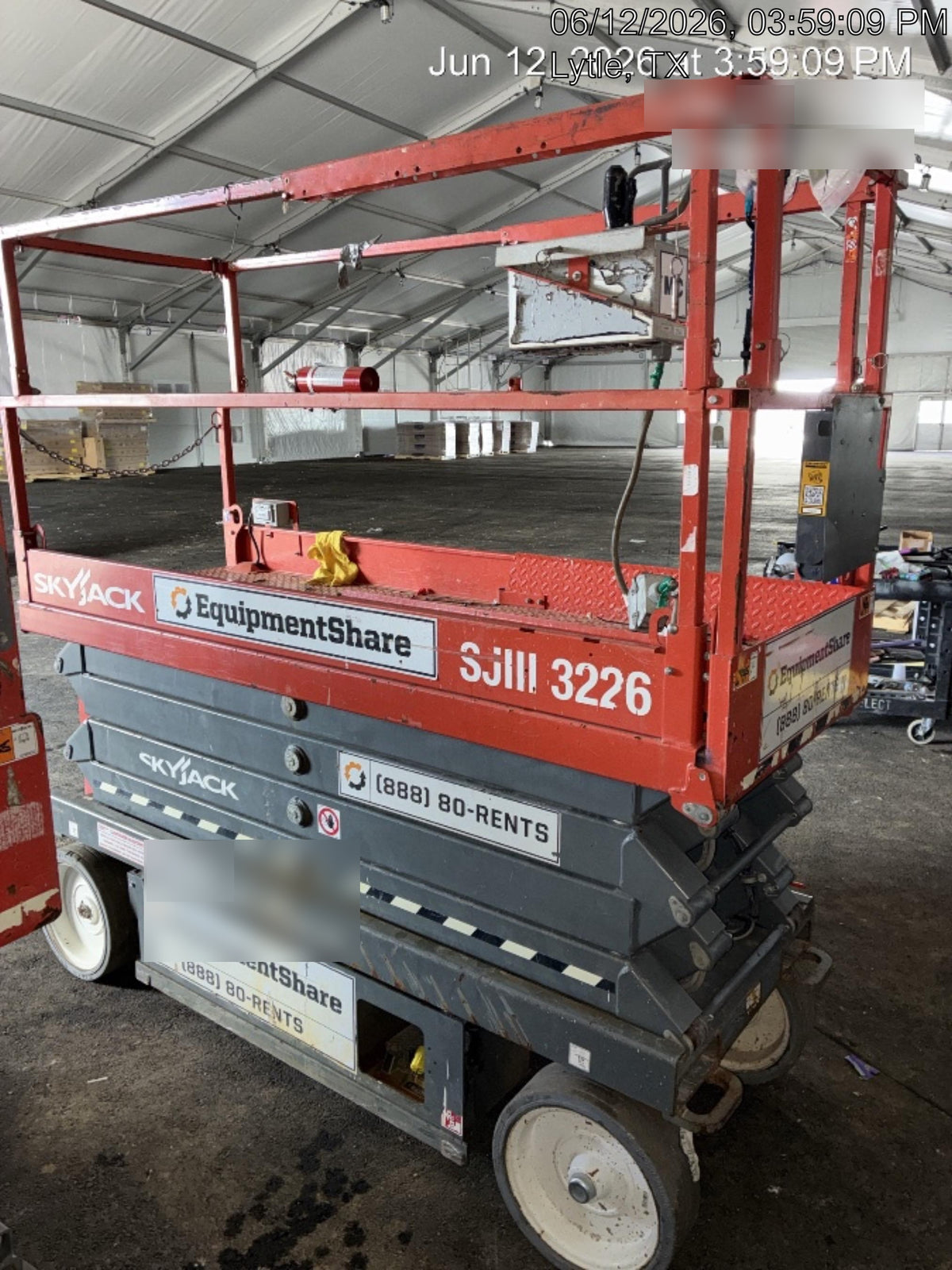 2019 Skyjack SJIII-3226 Standard Options, Trojan Batteries