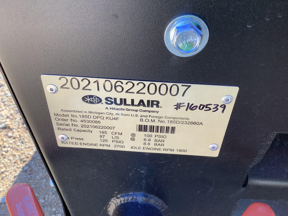 2021 SULLAIR 185D-DPQ KU4F