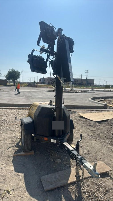 2022 Allmand NLV3GR (4) LED Light Fixture 350W, 23' Vertical Mast, 3kW Prime, Towable, ES Decals, T3