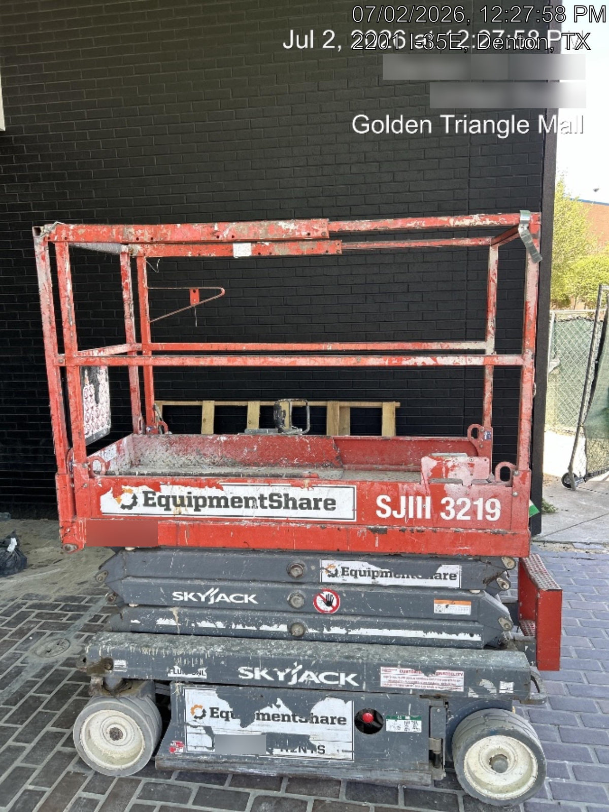 2019 Skyjack SJIII-3219 Standard Options