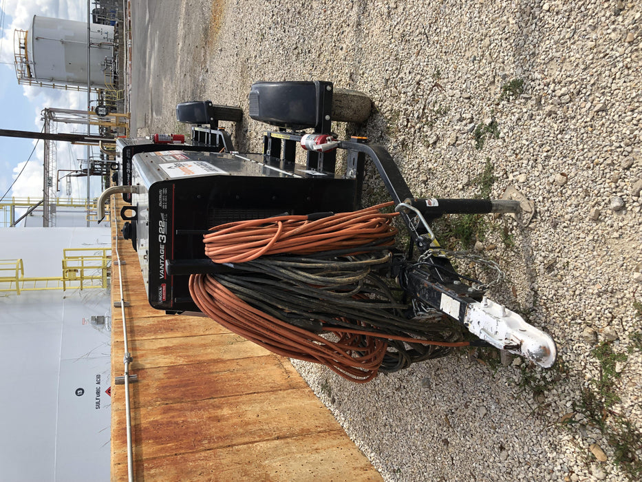 2018 Lincoln Electric Vantage 322 Lincoln Vantage 322 Welder Ready Pak 3 - Vantage 322, Trailer, Fender and light kit, Cable rack